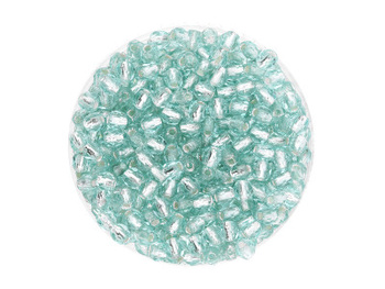 Firepolish™ / 3mm / Silver Lined / Lt. Teal / 40szt