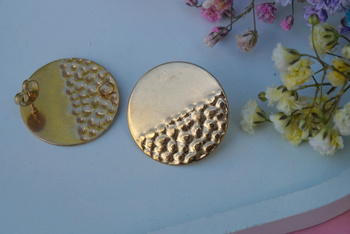 Sztyfty koła ozdobne / stal chirurgiczna / 23mm / złoty / 2szt