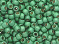 TOHO™ / Round 8/0 / PermaFinish Frosted Galvanized /  Mint Green / 10g / ~410szt