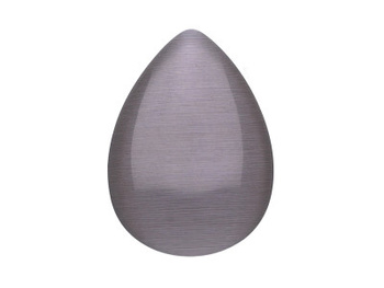 Kocie oko / kaboszon / kropla / 18x25x3.5mm / szary / 4szt