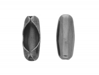 Zapięcie do łańcuszka kulkowego / 8.5x3.5x3.5mm / czarny / otwór 2.4mm / 40szt
