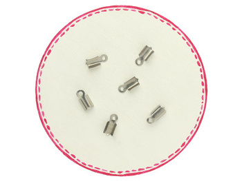 Końcówki zaciskowe skrzydełka / stal nierdzewna / 4x10mm / srebrny / 6szt