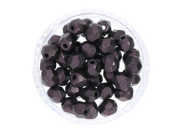 Firepolish™ / 3mm / Metallic Suede / Dark Plum / 40szt