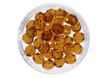 Firepolish™ / 3mm / Transparent / Med. Smoky Topaz / 40szt