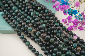 Szmaragd / kula / 6mm / sznur około 60szt