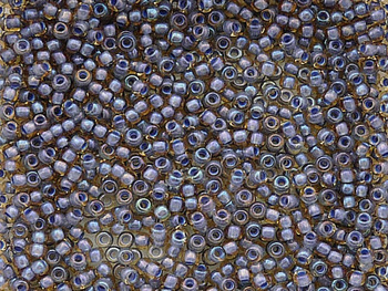 TOHO™ / Round 8/0 / Inside-Color Lt Topaz / Opaque Lavender Lined / 10g / ~410szt
