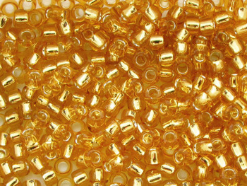 TOHO™ / Round 8/0 / Silver Lined / Med Topaz / 10g / ~410szt