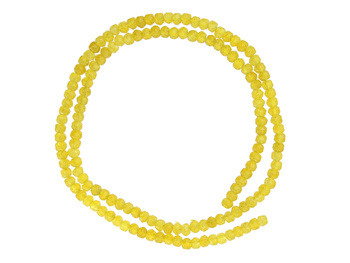 Chalcedon / rondelle / 2x3mm / żółty / ok 145 szt / 1 sznur