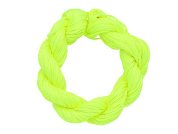 Mcord™ / Sznurek do makramy / nylonowy / 1mm / neonowy żółty / 27m