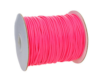 Sznurek powlekany / 3.0mm / neonowy róż / 40m