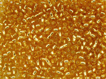 TOHO™ / Round 11/0 / Silver Lined / Med Topaz / 10g / ~1100szt