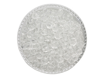 CrystaLove™ / kryształki szklane / rondelle / 5x6mm / przezroczysty / 84szt