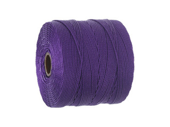 BEADSMITH™ / nić SuperLon Fine / nylon / Tex 135 / Purple / 0.5mm / 108m
