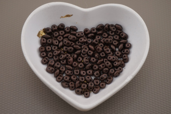 SuperDuo™ / 2.5x5mm / Pearl Coat - Bistre / 10g