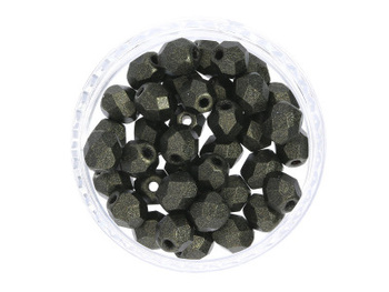 Firepolish™ / 4mm / Metallic Suede / Dark Green / 40szt