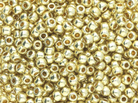 TOHO™ / Round 11/0 / PermaFinish Galvanized / Yellow Gold / 10g / ~1100szt