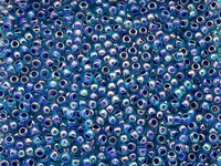 TOHO™ / Round 11/0 / Inside-Color Rainbow / Aqua-Opaque Purple / 10g / ~1100szt