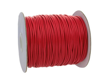 Sznurek powlekany / 3.0mm / czerwony / 40m