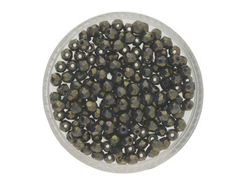 Firepolish™ / 3mm / Picasso / Turquoise - Bronze / 40szt