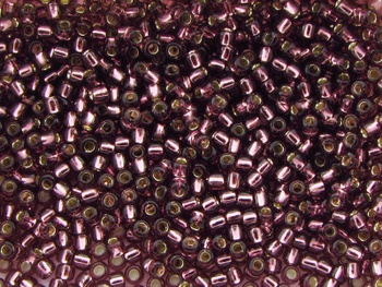 TOHO™ / Round 11/0 / Silver Lined / Med Amethyst / 10g / ~ 1100szt