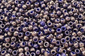 TOHO™ / Round / 11/0 / Gilded Marble Blue / 10g