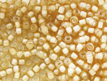 TOHO™ / Round 8/0 / Inside-Color White Lined / Jonquil / 10g / ~410szt