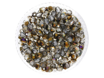 Firepolish™ / 3mm / Purple Iris / Crystal / 40szt