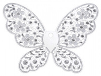 Motyl / zawieszka filigranowa / stal nierdzewna / 69x90x0.3mm / srebrny / 1szt