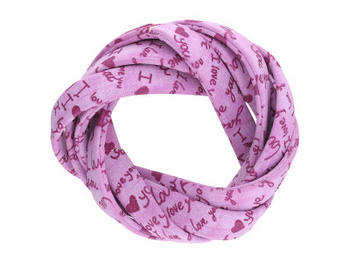 IloveYou™ / rzemień ekologiczny / klejony / płaski / 10x2mm / różowy / 1m