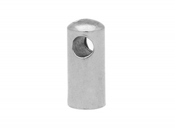 Końcówki do wklejania / stal nierdzewna / 7x2x2mm / srebrny / otwór 1.2mm / 4szt