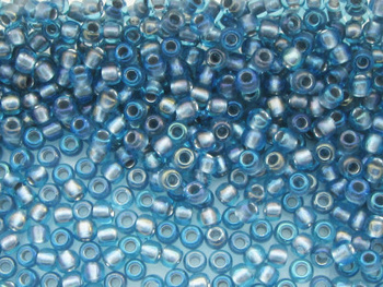 TOHO™ / Round / 11/0 / Inside Color / Aqua Lavender Lined / 10g / ~1100szt
