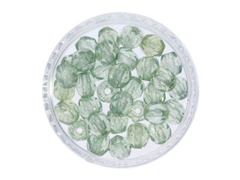 Firepolish™ / 4mm / Luster Transparent / Lt. Green / 40szt