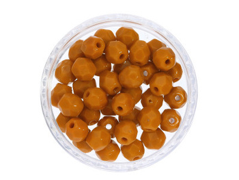 Firepolish™ / 4mm / Opaque / Light Terracotta / 40szt