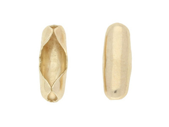 Zapięcie do łańcuszka kulkowego / 7x3x3mm / KC Gold / otwór 2.0mm / 50szt