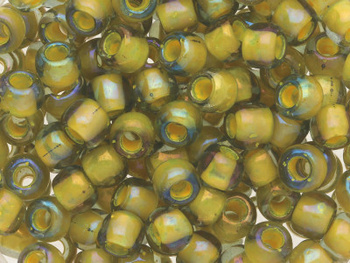 TOHO™ / Round  6/0 / Inside-Color Lustered / Black Diamond/ Yellow / 10g / ~160szt