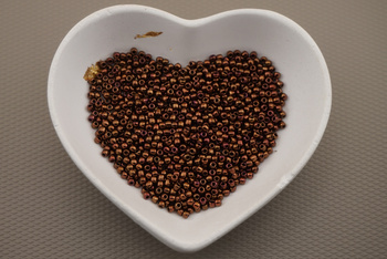 TOHO™ / Round / 11/0 / Higher-Metallic Cinnamon Bronze / 10g