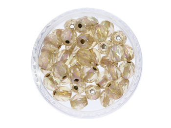 Firepolish™ / 3mm / Copper Lined AB / Crystal / 40szt