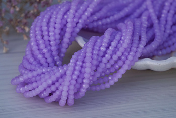 CrystaLove™ / kryształki szklane / rondelle / 3mm / liliowy / 120szt