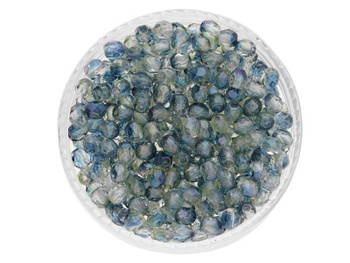 Firepolish™ / 3mm / Luster Blue / Crystal / 40szt