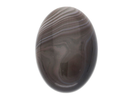 Agat Botswana / kaboszon / owal / 25x18x6mm / 1szt