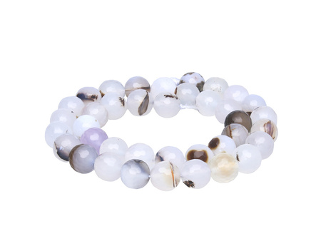 Agat Oceaniczny / kula fasetowana / 12mm / 32szt