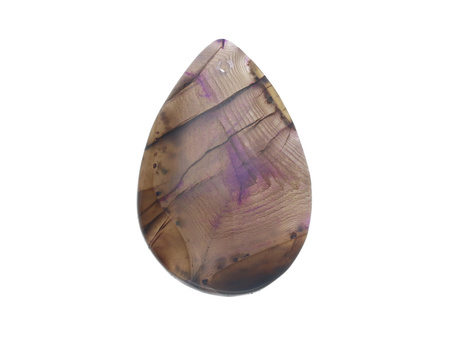 Agat Smoczy / zawieszka / kropla / 47x31x8.5mm / 1szt