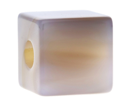 Agat Szary / kostka / 15x15x15mm / 1szt