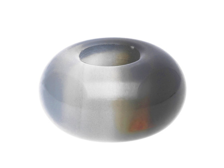 Agat brazylijski / oponka / 8x14x14mm / szaro-czarny / 1szt