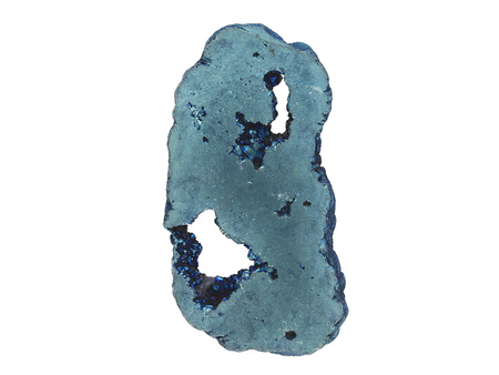 Agat druzy / plaster nieregularny / 104x52x11mm / niebieski / 1szt