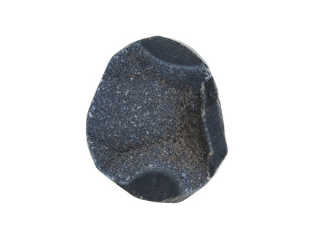 Agat druzy / plaster nieregularny / 36x30x11mm / czarny / 1szt