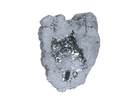 Agat druzy / plaster nieregularny / 44x41x10mm / srebrny / 1szt