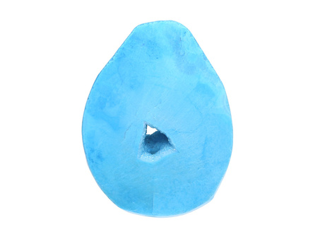 Agat druzy / plaster nieregularny / 47x36x10mm / niebieski / 1szt