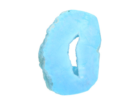 Agat druzy / plaster nieregularny / 49x34x8mm / niebieski / 1szt