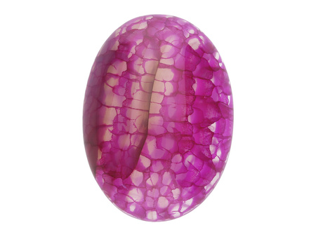 Agat / kaboszon / owal / 18x25x6.5mm / fioletowy / 1szt